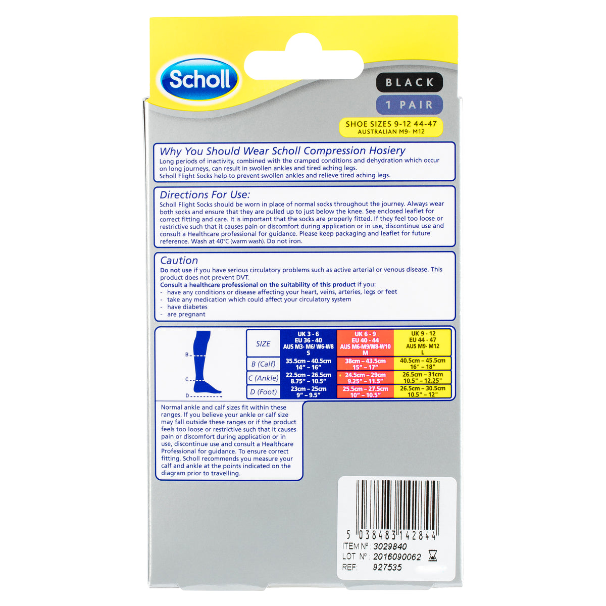 Scholl Flight Socks - AUS M6-9 / W8-10