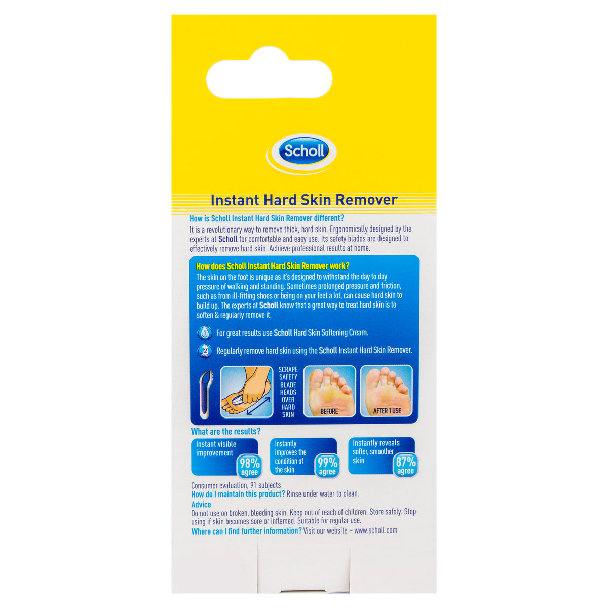 Scholl Instant Hard Skin Remover - Numark Pharmacy