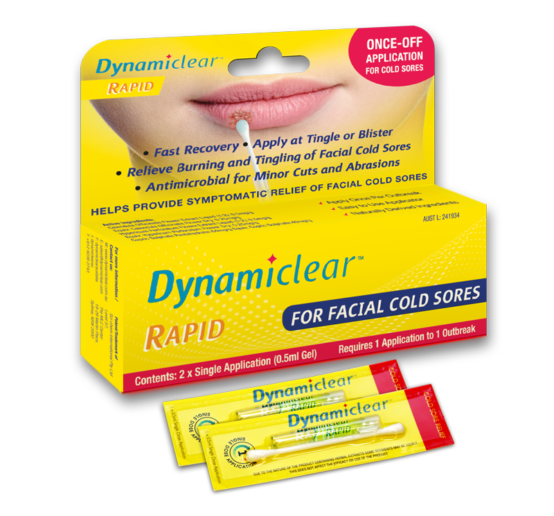 Dynamiclear Rapid Cold Sore Treatment 2 Pack Alive Pharmacy Warehouse