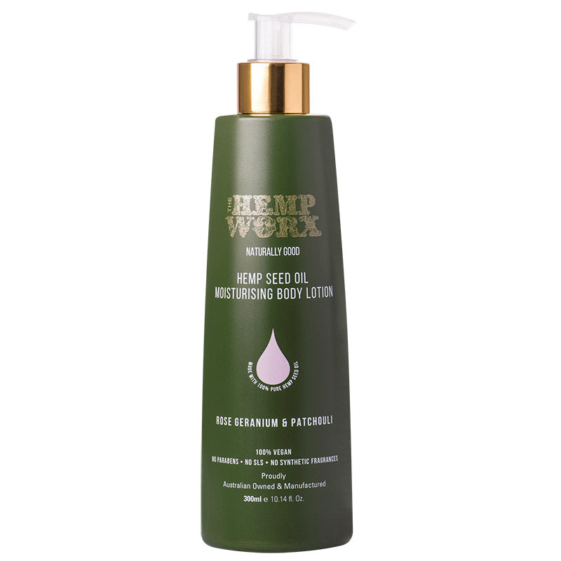 Buy Hemp Worx Rose Geranium Patchouli Body Lotion 300ml Alive