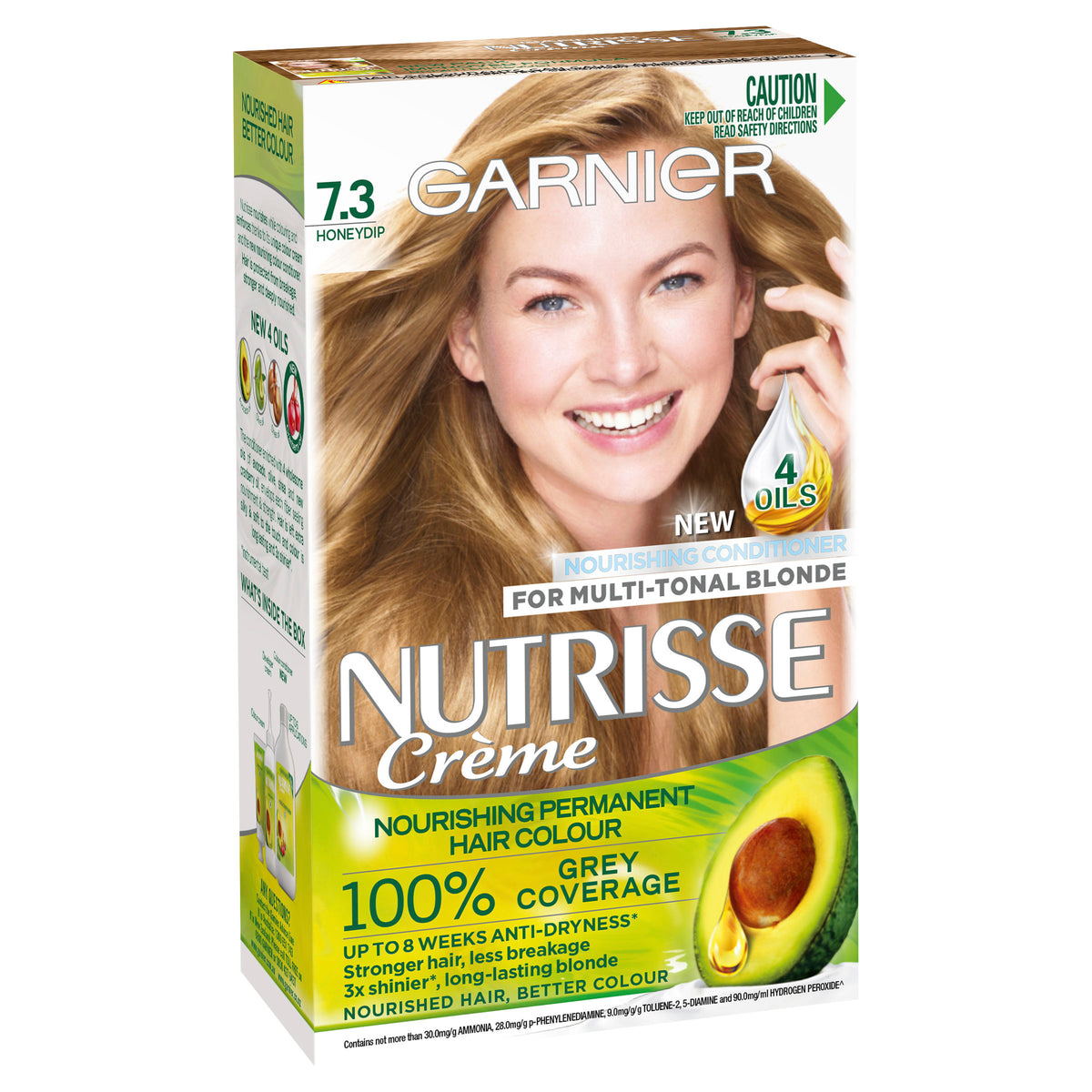 Buy Garnier Nutrisse Permanent Hair Colour - 7.3 Honey Dip – Alive ...